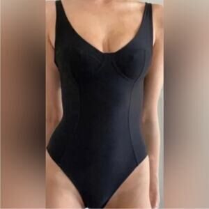 We Are HAH (Hot as Hell) Eyes On Top Black Bodysuit New Small